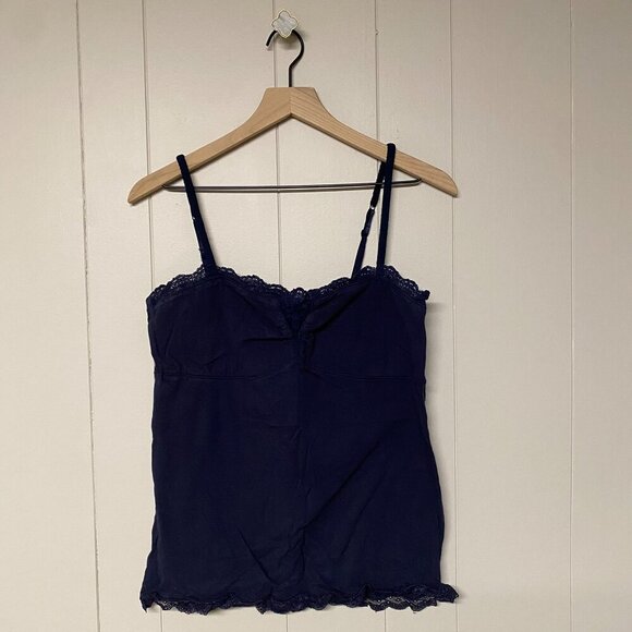 American Eagle Outfitters AEO Navy Lacy Camisole, XL - Picture 2 of 7